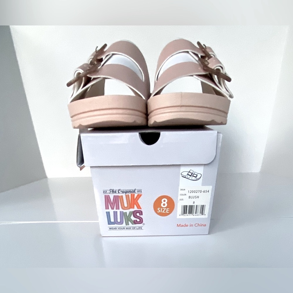 Muk Luks Grand Cayman Slip-On Sandals, Slip-On Shoes, Slides, Blush Sz 8 🎉HP🎉 - Picture 8 of 16